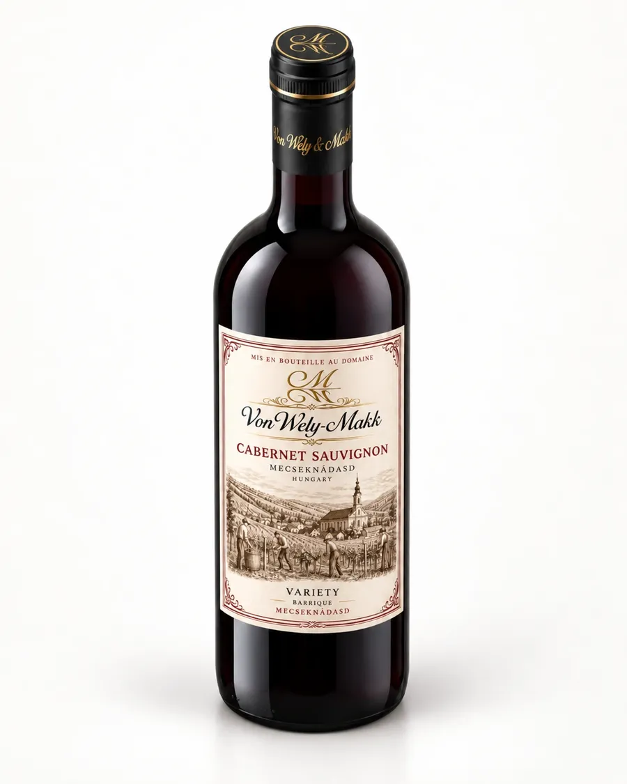 Fles Cabernet Sauvignon van VonWely-Makk